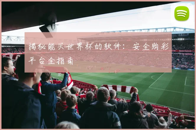 揭秘能买世界杯的软件:安全购彩平台全指南